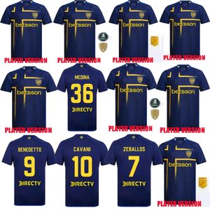 X-XXL 24 25 CA BOCA JUNIORS MARADONA TEVEZ Ventilate Soccer Jersey Cavani Home Men Kit Alexis de Rossi 2024 Players Version Carlitos Third Camiseta Futbol Football Fotboll