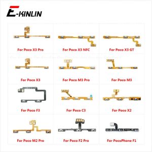 Kablar Slå på OFF MUTE SWITCH CONTROL Volymknapp BLEK KABEL FÖR XIAOMI POCO X2 X3 NFC GT C3 M2 M3 F3 F2 PRO MAX POCOPHONE F1