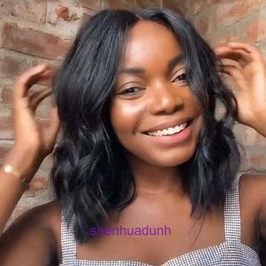 Оптовые парики для женщин для женских париков Wig Mid Dipled Curled Black Micro Medium Длинные волосы Химические волокно высокотемпературные шелковые розовые сетки