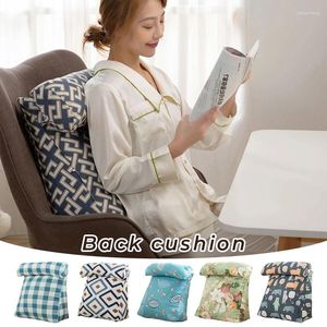 Pillow Stuffed Headrest Bedroom Bed Long Lumbar Tatami Triangular Backrest Room Decor Waist Back Chair Sofa Bolster