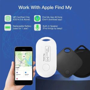 Apple用のトラッカーミニトラッキングデバイスキース​​マートタグAirtag Airtag Child Finder Pet Car Lost Tracker Smart BluetoothトラッカーiOSシステム