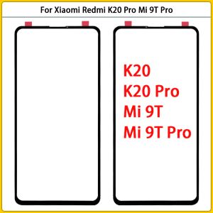 Painel 10pcs para Xiaomi Redmi K20 Pro Mi9t Mi 9T Pro Tocada Touch Tela LCD Painel de vidro externo toca a lente de tampa de vidro com OCA substituindo