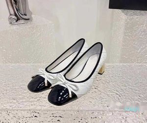 디자이너 -여성의 가죽 신발 정식 신발 하이힐 5.5cm 상단 가죽 패널 내 안감 가죽 크기 34-41