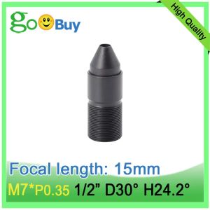 Filters M7 EFL 15mm pinhole lens with sharp point hole small FOV for 1/2" 1/3" 1/4" 1/5" 1/6" camera telephoto ping hole M7 mini lens