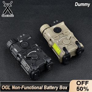 Luzes nylon plástico ogl de plástico não funcional caixa de bateria dummy brinquedo para airsoft 20mm de equipamentos ferroviários armas de arma de armas de cosplay