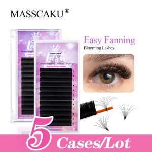 Ресницы Masscaku 5 шт./Лот 0,05 C Curl Easy Fanning цветение индивидуальные ресницы русские громкость.