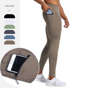 Callics Sports Lycra Lycra che gestisce leggings pieghevoli tasca con cerniera pantaloni di compressione di alta qualità pantaloni da basket da basket palestra