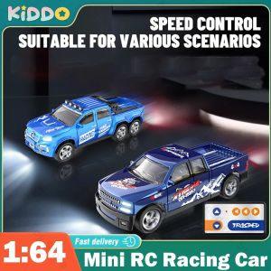 Car RC Cars 2.4G 5Channel 1:64 Alloy Mini Remote Control SUV Drifts Long Endurance Electric Offroad Vehicle for Children Light