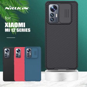 Omslag för Xiaomi Mi 12 Lite Case Nillkin Camshield Slide Camera Case Frosted Shield för Xiaomi Mi12 Pro Mi 12 Lite 12x 12S Lens Cover