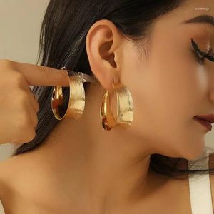 Stud Earrings Women's European And American Style Casual Fashion Trend Creative C-shaped Large Circle Temperament Semi-circle