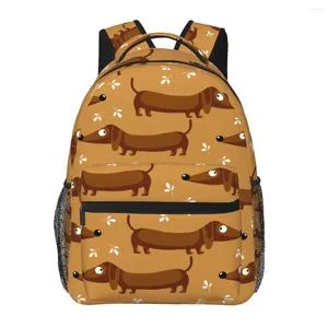 Zaino 2024 Fashion Funny Dachshund Dogs Travel for Teenager Girl Boys School Borse Mochilas