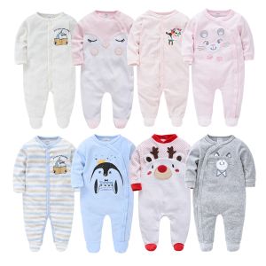 One-Pieces Unisex Winter Autumn Newborn Baby Rompers Pjiamas Infant Onesies Velvet Warm Jumpsuit Baby Boys Overalls Toddler Girls Clothing