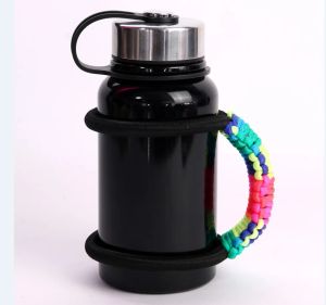 Paracord Sports Aksesuarlar Kupası Setleri Parcord Thermos Dış Mekan 7 Strands Bilezik Paraşüt Kablosu Örgülü El Dokumalı Kupa Sap Halat