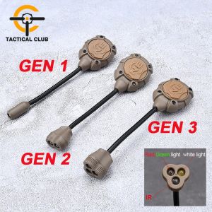 الأضواء Wadsn تكتيكية Airsoft خوذة الضوء برينستون softair الفانوس IR Red Dot LED مصباح يدوي TEC MPLS 3 LED مصباح بندقية سلاح LED