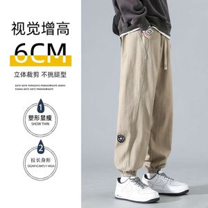 Official Style Workwear Pants for Men in Spring and Summer, Leggings, Casual Long Pants, American Style, Handsome and Loose Fitting