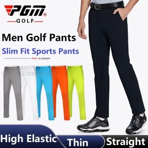 Hosen PGM Golf Pant für Männer wasserdichte Sportgolfhosen Sommer Schnell trocken dünne Hosen Hoch elastische weiche Hosen xxsxxxl Plus Größe