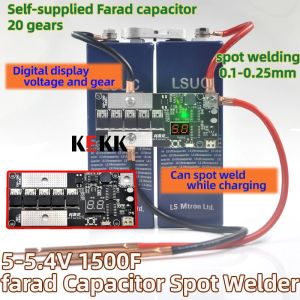 Puntlassers K6 Small Handheld Portable DIY 5V Farad Capacitors Spot Welder Kit PCB Control Board 18650 Batteris Svetsning Hine