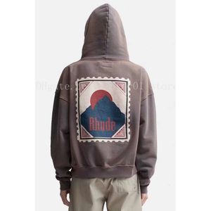 2023 Mens Hoodies Rhude Hoodie Letter Print Long Sleeve Fashion Men Women Sweater Hip Hop Hoodies Brand Sweatshirts SIZE M-2Xl Tracksuits Brands Outdoor Jacket 502