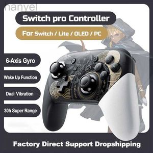 Spelkontroller Joysticks Wireless Bluetooth Gamepad för Nintend Switch Pro Controller Limited Theme Joystick för PC och Switch OLED Lite Game Console D240424