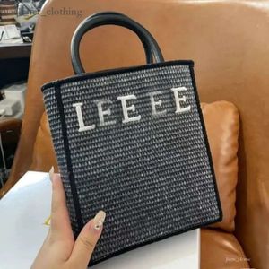 Loewew Bag Luxury Anagram Straw Bag Fashion Tote Bag Designerバッグスクエアバスケットビーチバッグウォレットハンドバッグチェーンスパンダブルチェーンショルダークロスボディバッグ771