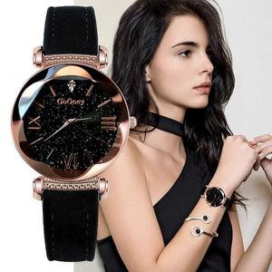 Armbandsur Women Watches Watch for Women Ladies Starry Sky Quartz Armwatch Montre Femme Reloj Mujer Horloges Vrouwen Relgio Clocks 240423