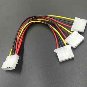 2024 NEW 4ピンIDE 1-TO-3 MOLEX IDE POWER SULTION Y SPLITTER EXENTION CABLE CORD NEW- MOLEX IDE EXTREANSケーブル