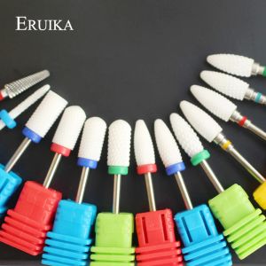 Bits ERUIKA 13 Type Ceramic Nail Drill Bit Manicure Machine Accessories Rotary Electric Nail Files Manicure Cutter Nail Art Tools