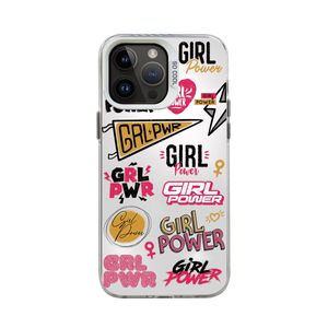 Creative Cartoon Girl Graffiti Art Transparent Shockproof Protective Case for 14Pro Max 7Plus 13 12Pro 11 - Full Coverage Durable Space Case