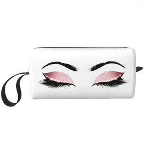 Cosmetic Bags Eye Cartoon Large Makeup Bag Zipper Pouch Travel Eyelash Storage For Unisex