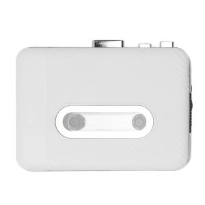 Spelarkassettspelare Black White USB Formating Portable Pocket Tape Player Cassettes Tejp till MP3 -omvandlare med hörlurar för sport