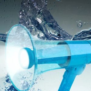 Accessories Waterproof Handheld Megaphone Speaker Bullhorn Voice and Siren Alarm Modes Volume Control with 1.5W Led Light