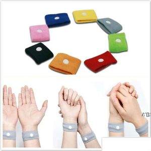 Anti illamående handledsfest gynnar stöd sport manschetter säkerhet armbands bilar sjösjuka rörelsesjuka sjuka band RRE12639 drop de dh2qt band