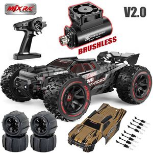 Electric/RC Car MJX 1/14 Hyper Go 14209 14210 V2.0 Remote Control Splash-Waterproof High-Speed Brushless RC Hobby Car Dual Wheels Off-Road Truck 240424