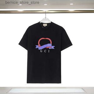 Men's T-Shirts designer t shirt mens couple luxury universal tee womens all-match clothes washed simple fabric printing colorful white fashion simple tee Q240424
