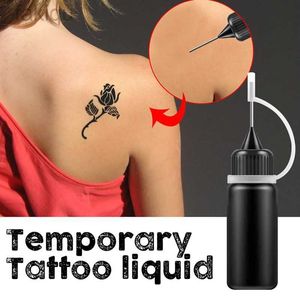 Body Paint 10ml Temporary Henna Tattoo Juice Ink Natural Organic Fruit Gel For Body Paint Lasting Safe Waterproof DIY Tattoo Paste 7 Colors d240424