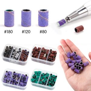 Bits 75Pcs/Box Nail Drill Bits Sanding Bands Manicure Pedicure Caps Gel Removal Cutters Accessory Electric Sander Tips