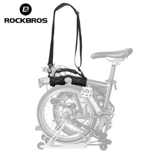 Accessories ROCKBROS Folding Bike Frame Carry Shoulder Strap Cycling Accessories Bicycle Carrier Handle Hand Grips for Brompton