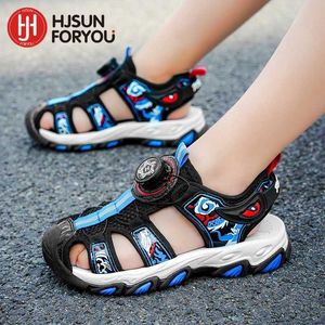 Sandalen Sommer Kinder Strand Sandalen Marke Mode-Sneaker für Mädchen Größe 28-38 Jungen Schuhe Kinder Nicht rutschende Sandalien Babyschuhe 240423