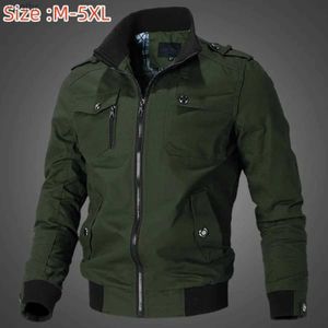 Mäns jackor 2024 Herr Taktisk militärjacka Autumn och Winter Pilot Jacka Bomullsfrakt Jacka Fashion Casual Outdoor Jacket Mens Jacketl2404