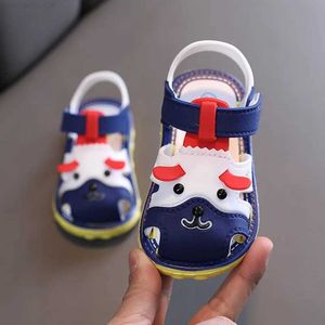 Slipper baby promenadskor barn strand sandaler småbarn icke-halkskor pojkar flickor sandaler andas mjuka botten barn avslappnad fotväder2404