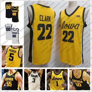 Iowa Hawkeyes 2024 Koszulki do koszykówki Payton Sandfort Tony Perkins Ben Krikke Owen Freeman Caitlin Clark Keegan Kris Murray Luka Garza Men Men Youth Jerseys