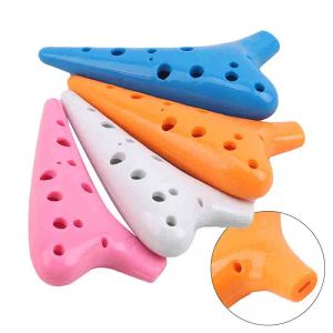 Strumento in plastica in plastica a 12 buche ceramica ceramica ceramica ceramica leggenda di flauto ocarina strumento musicale multicolore flauto adulto strumento per bambini