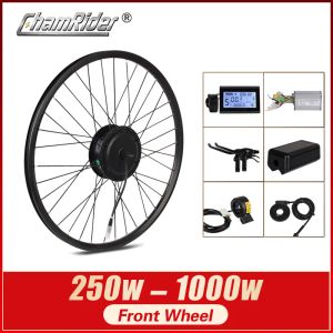 Part ChamRiderWheel Hub Front Motor Kit, Electric Bike Conversion Kit, 250W, 500W, 1000W, MXUS