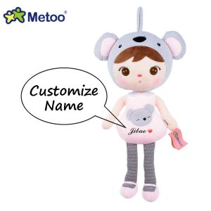 Dolls Metoo Jibao Doll Personalize Dostosuj nazwę nadziewane zwierzę Koala Panda Angela Plush Toys for Girl