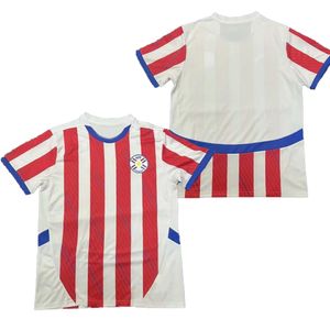 24-25 Paraguay Ev Futbol Formaları Özelleştirilmiş Tay Kalite Özel Formaları Futbol Giyim Toptan Popüler Dhgate İndirim King kapakları Wear