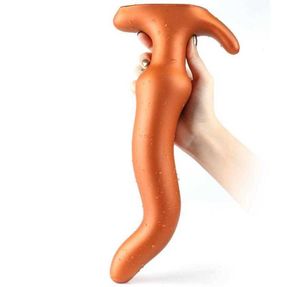 Dildo anale al silicone super lungo ENORME Plug del sesso per adulti erotici per le donne uomini di dilatazione anus anus grande spina anale s08248826593