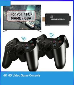 Portable Game Players 24G Double Wireless Controller 4K HD Video Console для PS1FCGBA RETRO TV DENDY 10000 Games Plet5288873