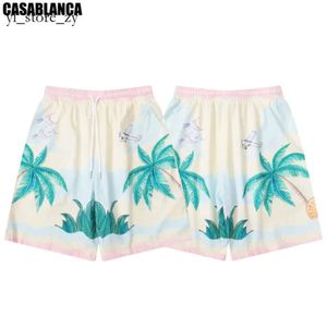 Casablanc shorts mens shorts designer casa blanca man korta strandbyxor byxor kvinnor casa blanca lättvikt och andningsbara halva byxor USA storlek 3976