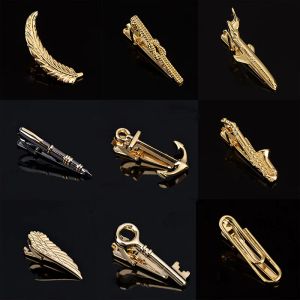 Clips Novelty Tie Clip Anchor Pen Wings Knife Music Sax Fashion Style Shirt Business Man Jewelry Accessory