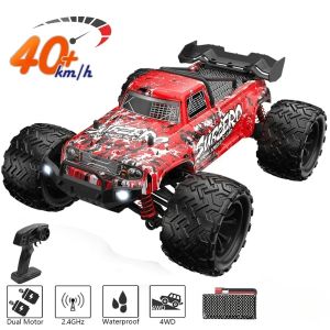 Cars 1:16 Dual Motor RC Car Off Road 4x4 40Km/H High Speed Remote Control Car Drift Monster Truck Toys with LED 2.4G for Adults Kids